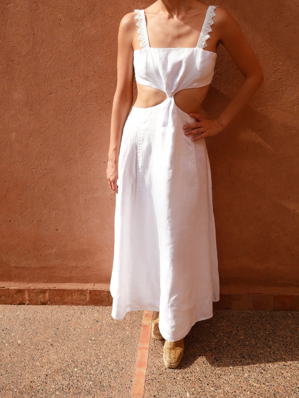 Leyna Dress - White